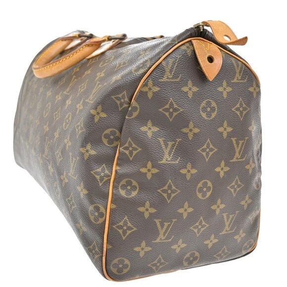 LOUIS VUITTON Speedy 40 Travel Hand Bag Monogram Leather Brown - Picture 2 of 16